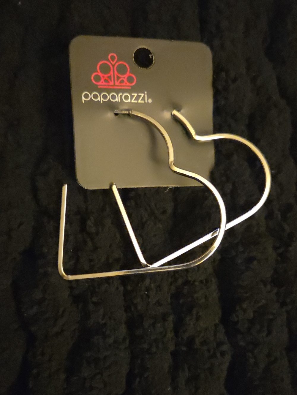 paparazzi Silver Heart & Square Mixed-Shape Hoop Earrings